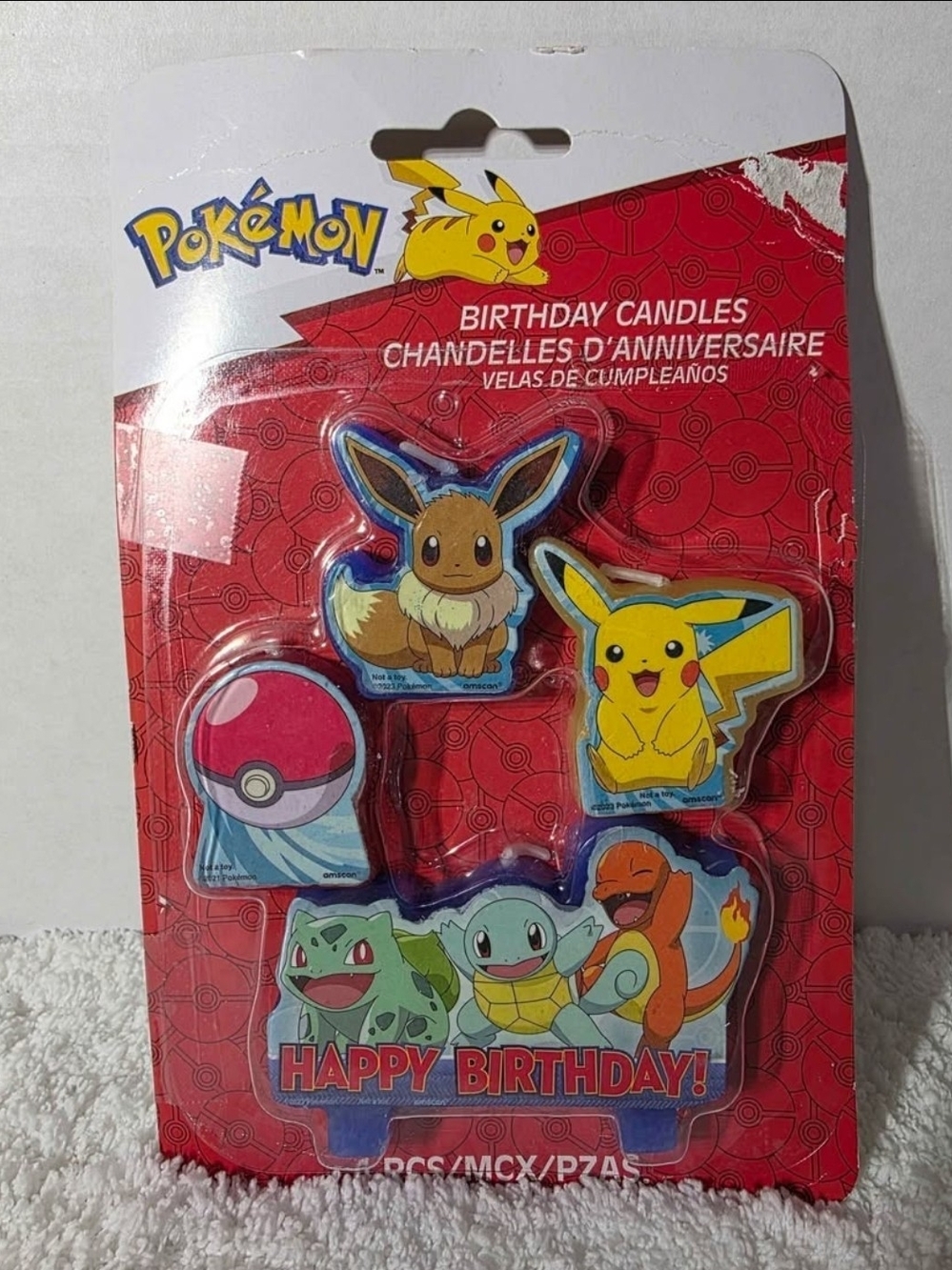 Amscan Pokémon Birthday Character Candle Set